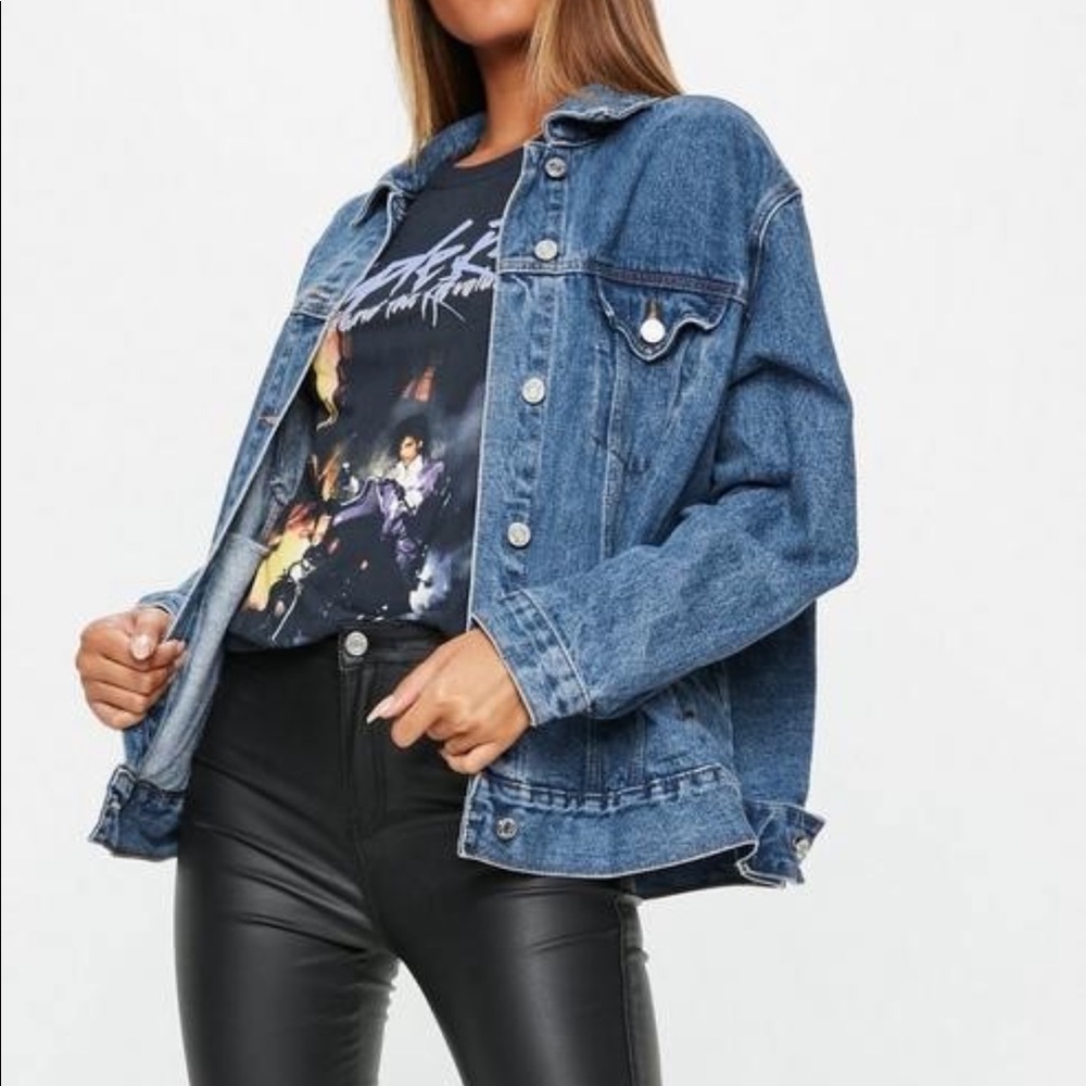 Oversized denim jacket